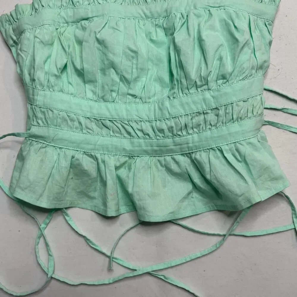 Free People gabby ruffle top size XS